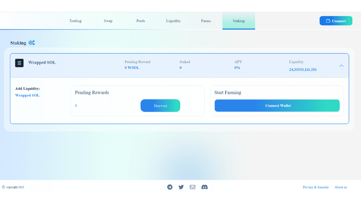 Ocean DEX portfolio image