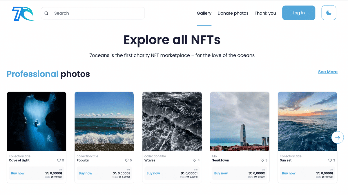 Ocean NFT Market Portfolio image